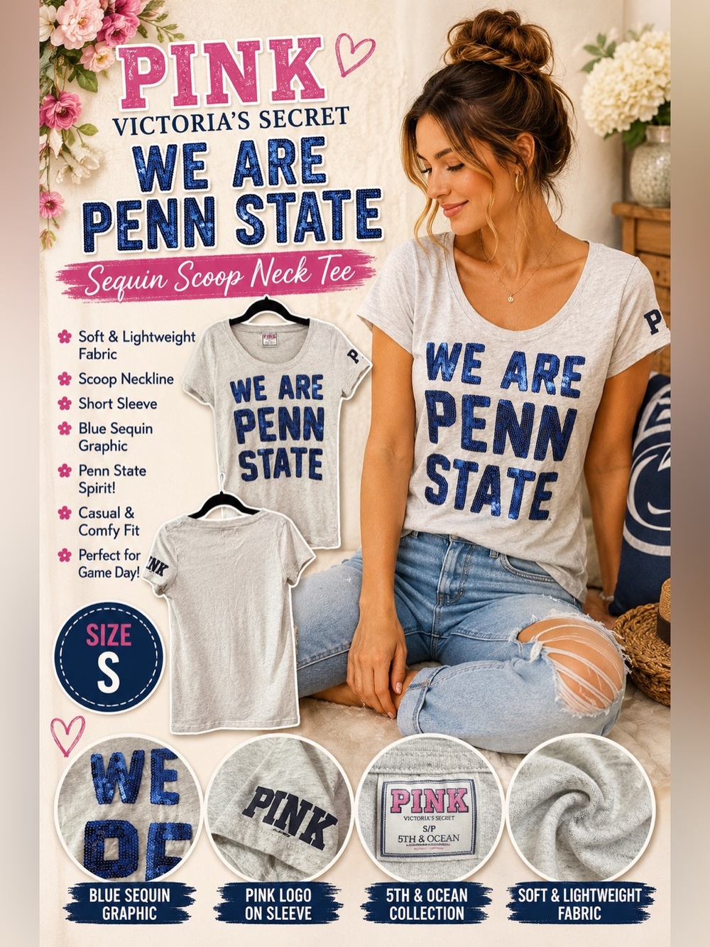 Victoria's Secret PINK PSU t shirt